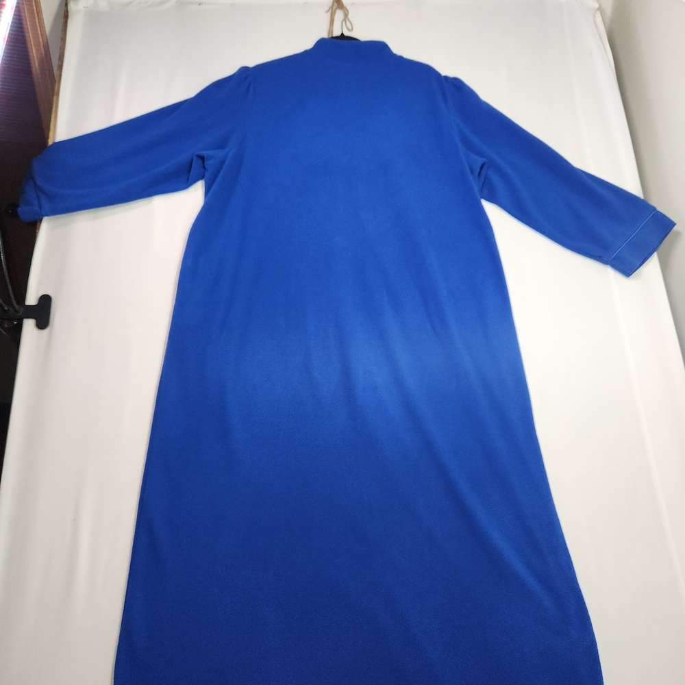 🌟 Blair Vintage Large Blue Women's Robe with Zipper - Grandma Vibes - Y2K - Picture 7 of 9